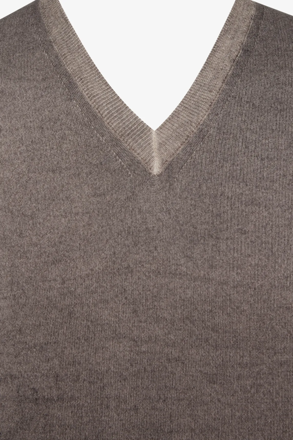 V NECK - Grijs