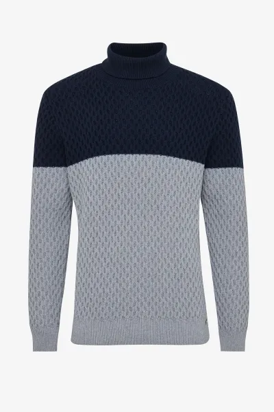 ROLL NECK - Donkerblauw