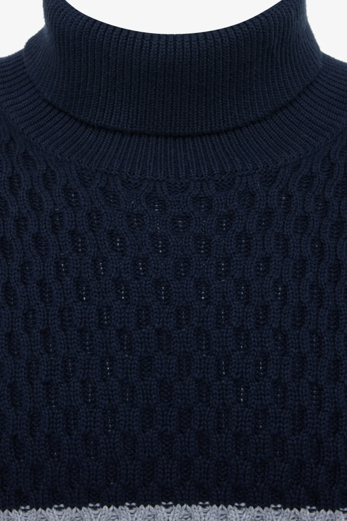 ROLL NECK - Donkerblauw