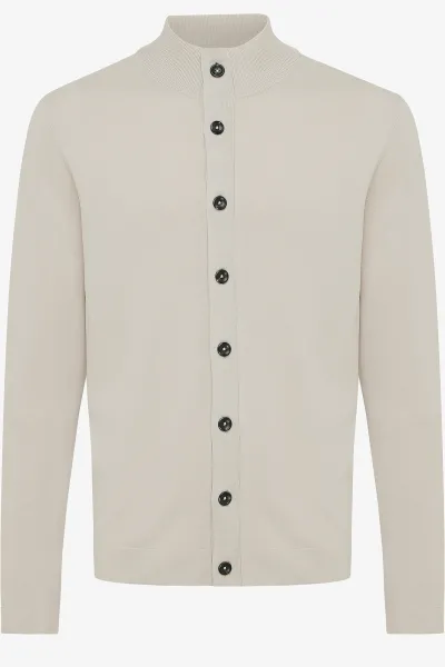 CARDIGAN 8 BUTTONS LS - Beige