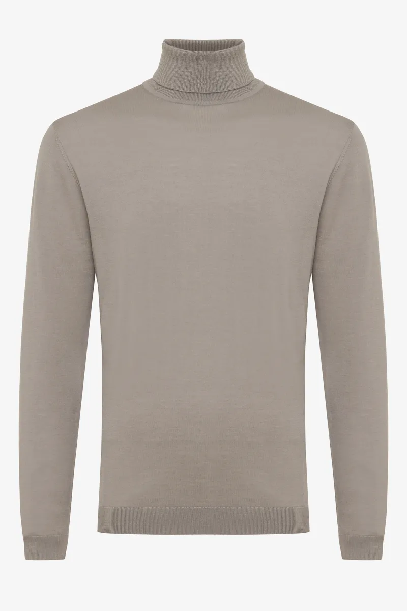 ROLL NECK - Taupe