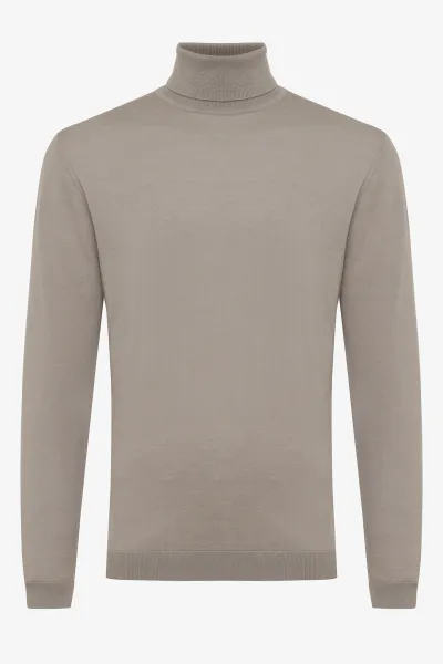 ROLL NECK - Taupe