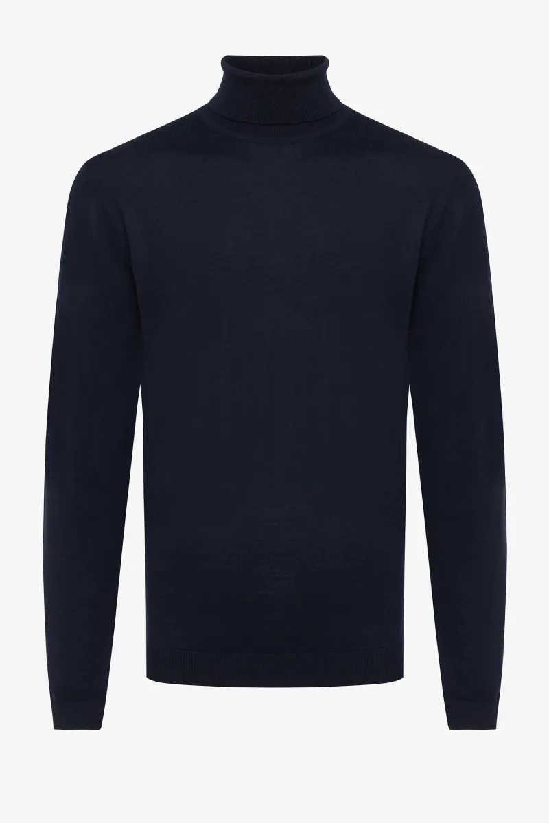 ROLL NECK - Donkerblauw