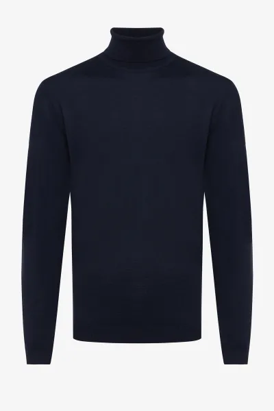 ROLL NECK - Donkerblauw