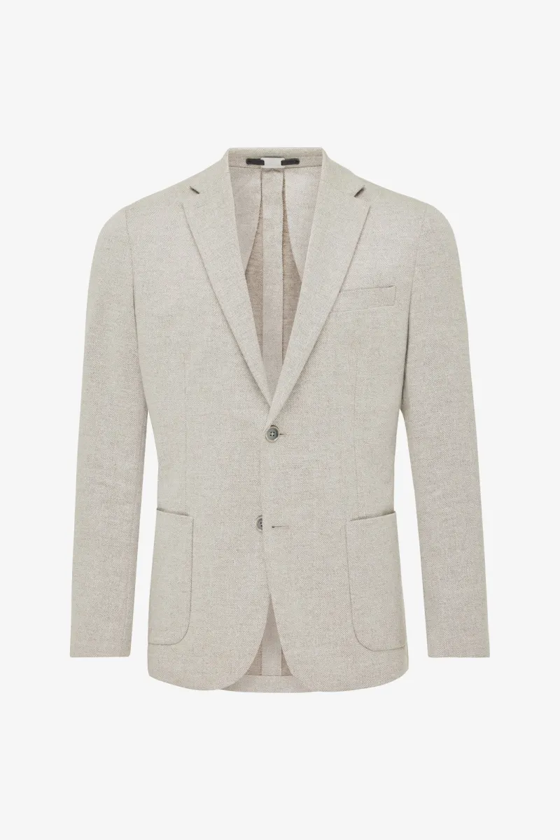 Blazer | Wool Silk Linen