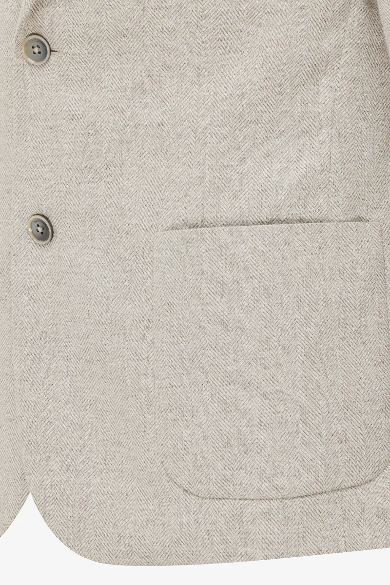 Blazer | Wool Silk Linen