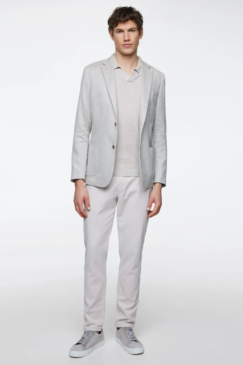 Blazer | Wool Silk Linen