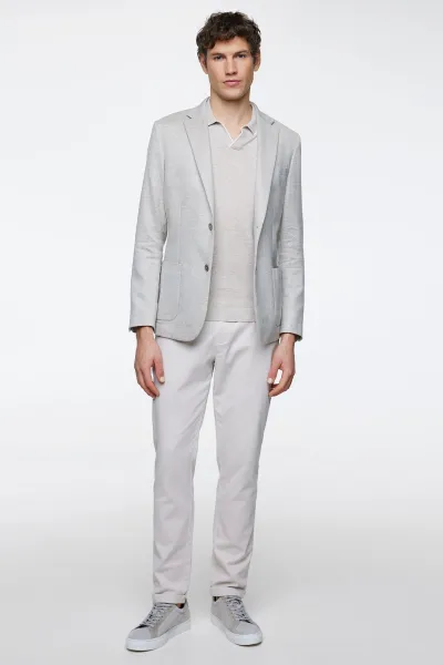 Blazer | Wool Silk Linen