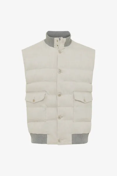 Vest | Linen stretch