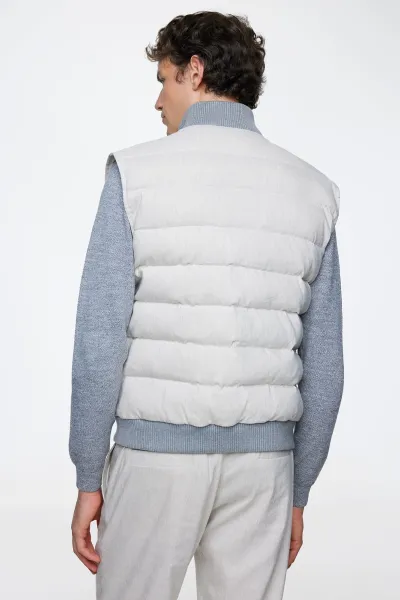 Vest | Linen stretch