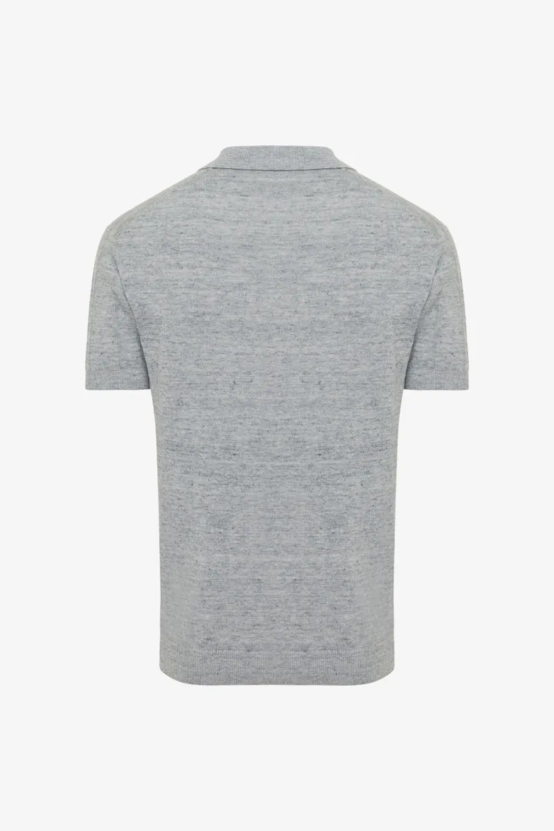 Polo no button | Linen