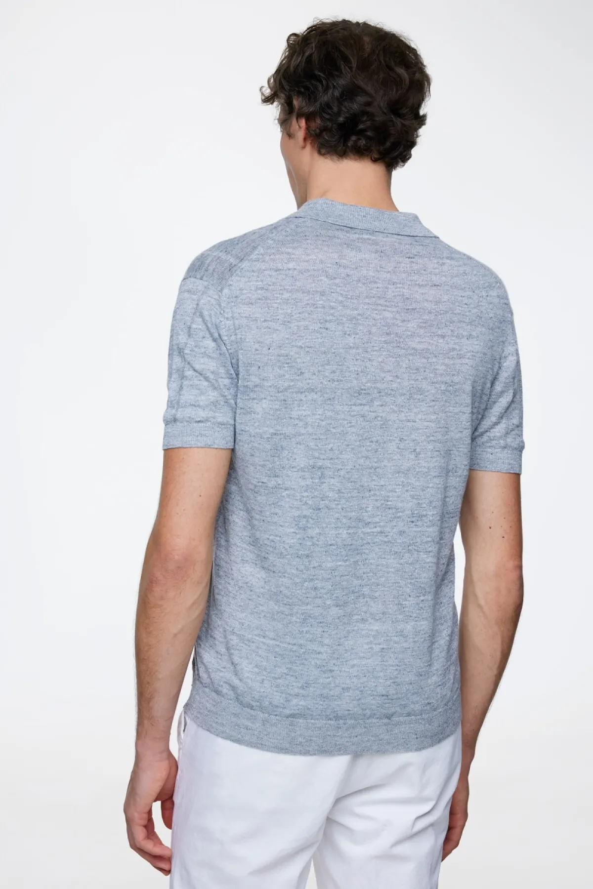 Polo no button | Linen