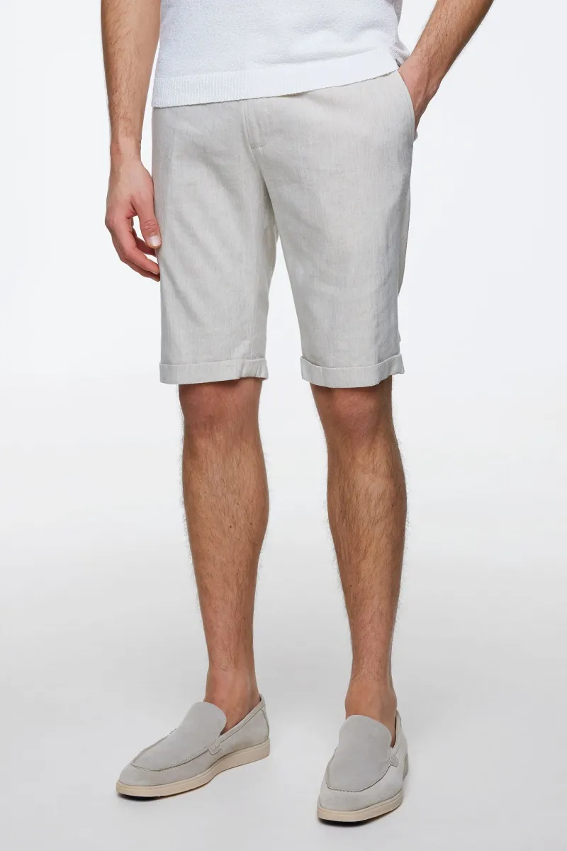 Shorts | Linen stretch