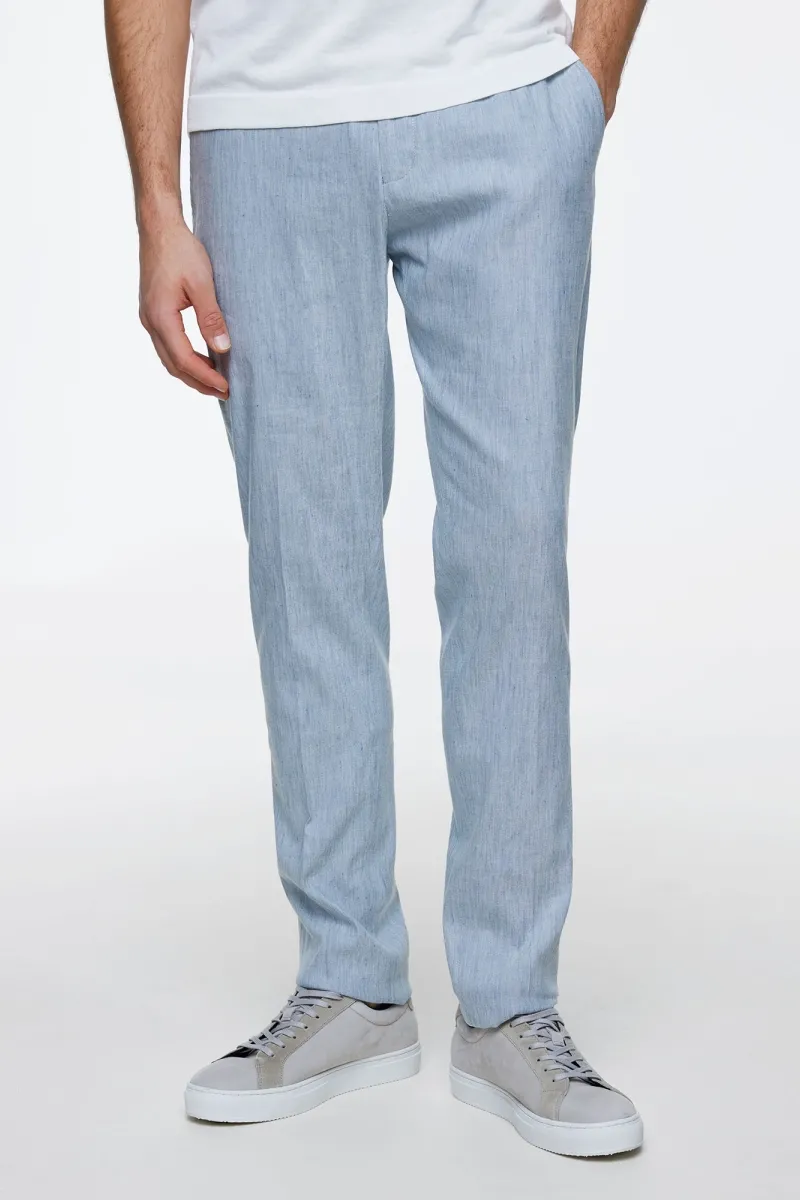 Trousers | Linen stretch