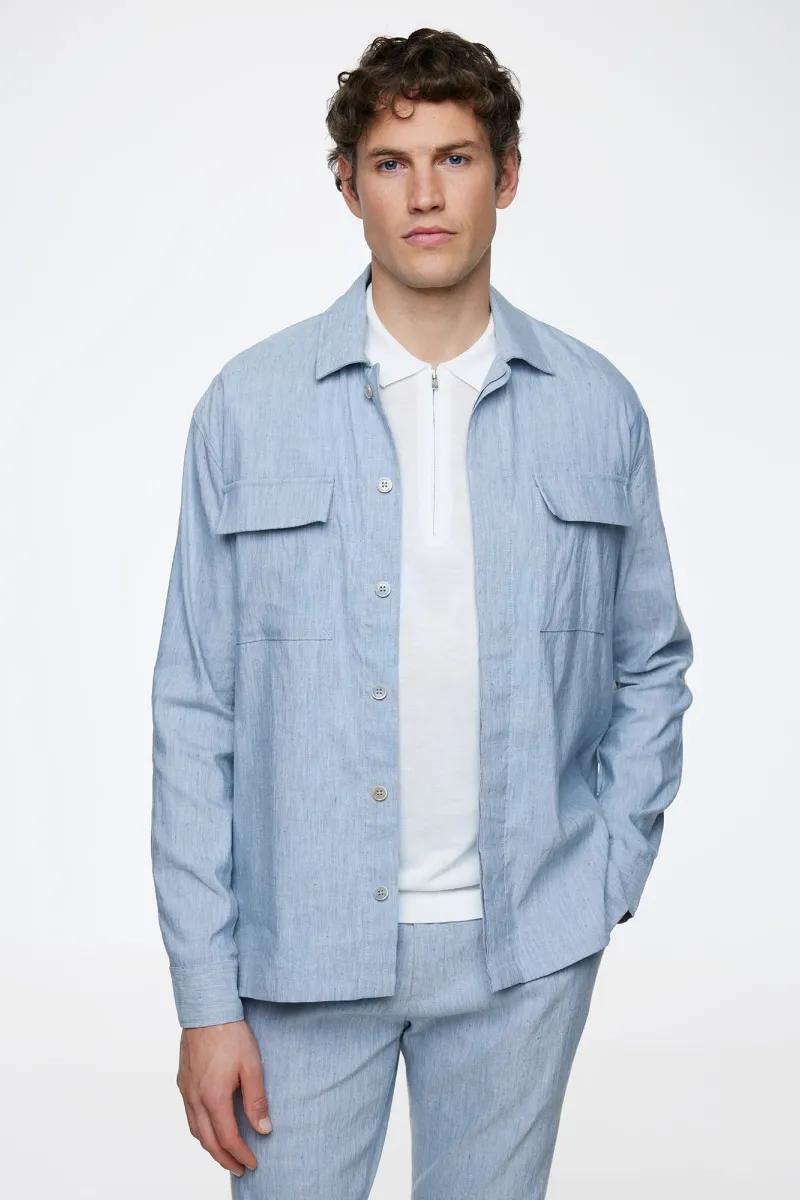 Overshirt | Linen stretch