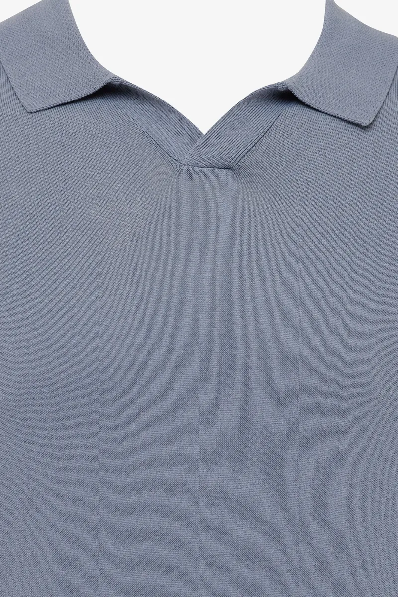 Longsleeve Polo | Lichtblauw