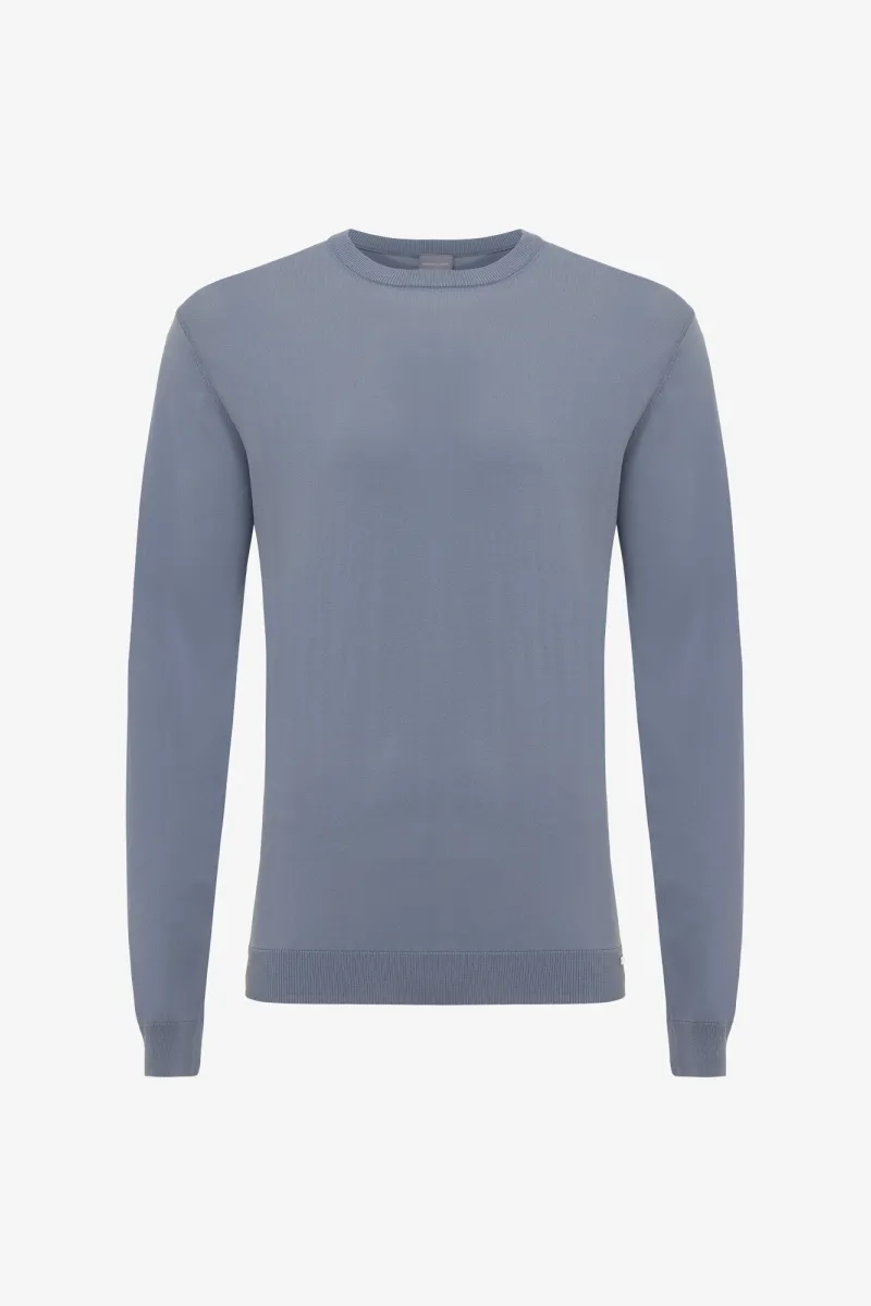 Longsleeve Roundneck | Lichtblauw