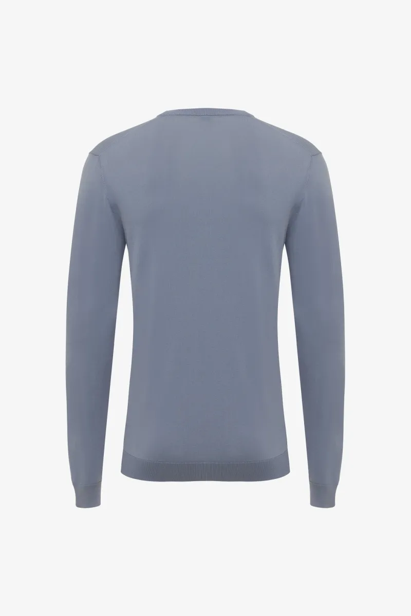 Longsleeve Roundneck | Lichtblauw