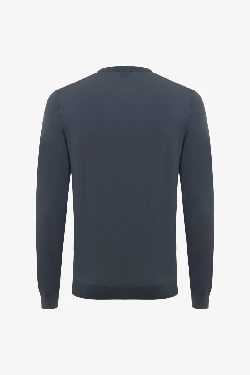Longsleeve Roundneck | Blauw