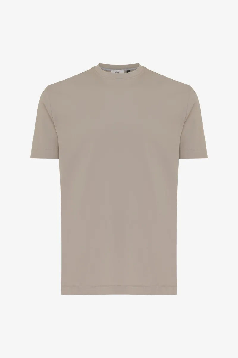 Effen T-shirt | Beige