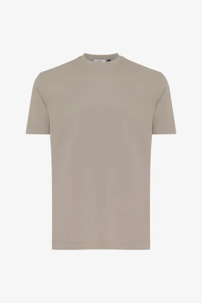 Effen T-shirt | Beige