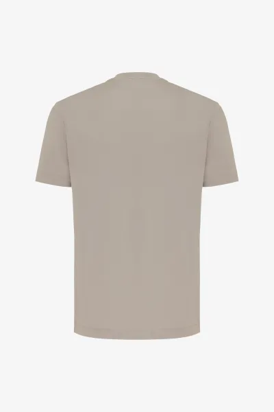 Effen T-shirt | Beige