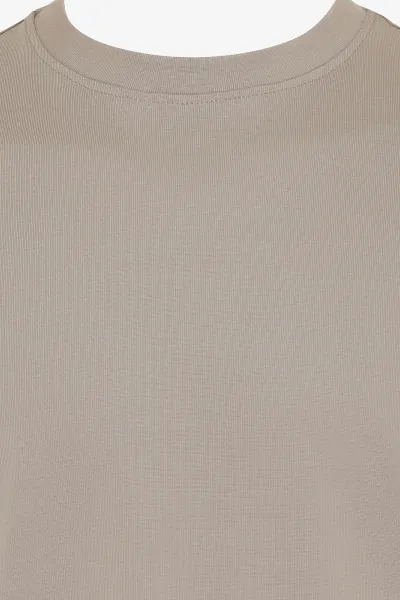 Effen T-shirt | Beige
