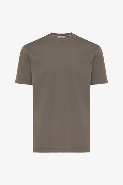 Effen T-shirt | Bruin