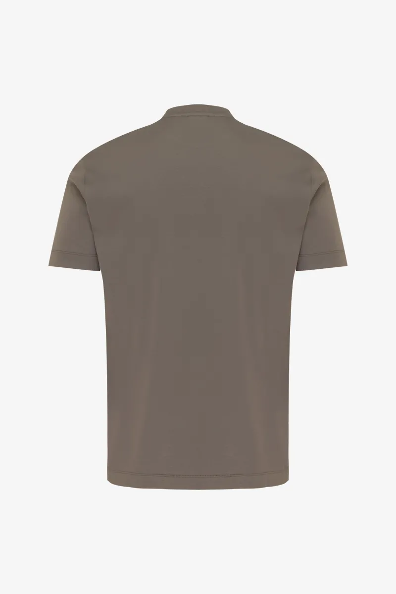 Effen T-shirt | Bruin