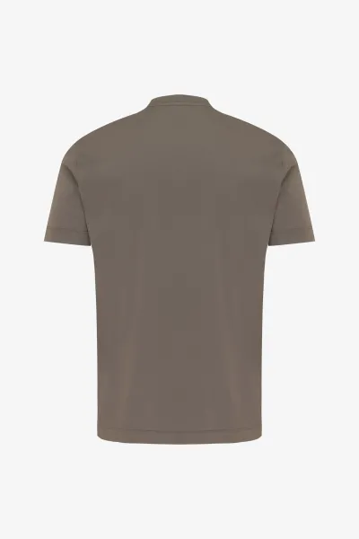 Effen T-shirt | Bruin