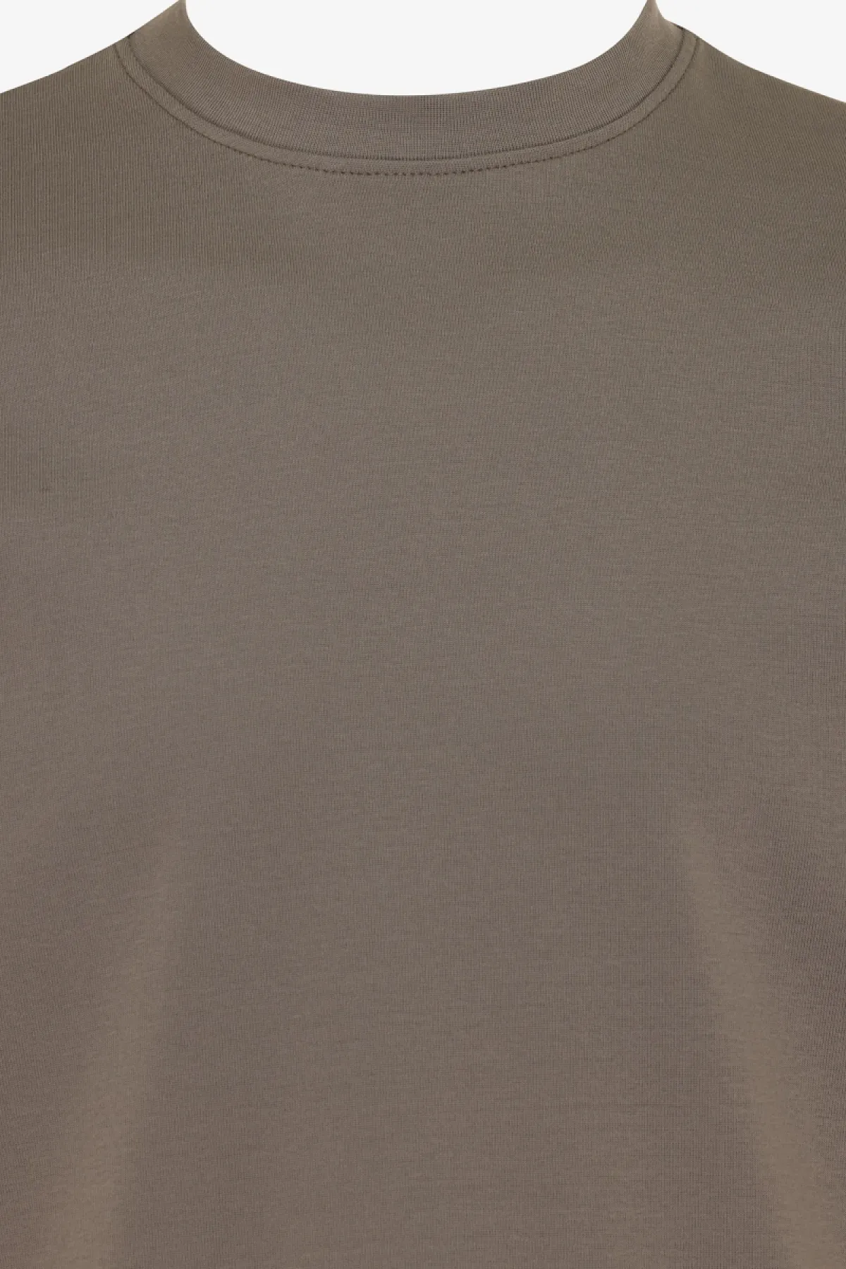 Effen T-shirt | Bruin