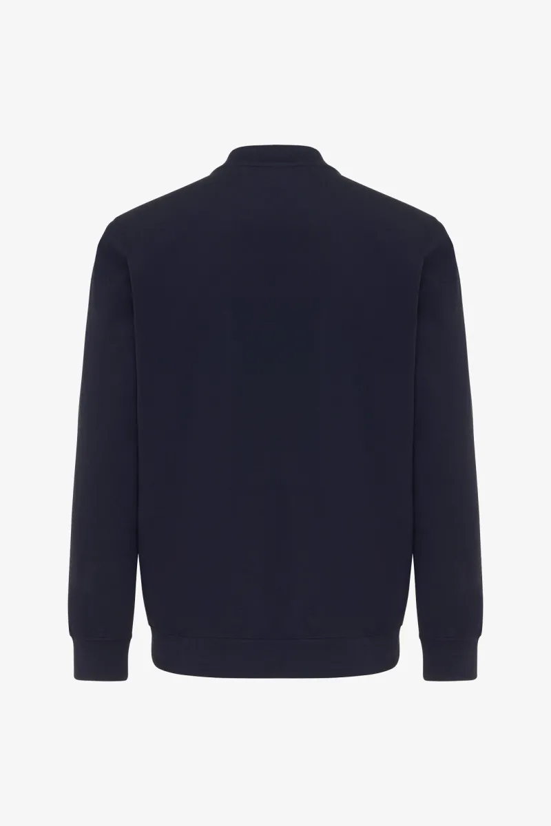 Longsleeve Crewneck | Donkerblauw