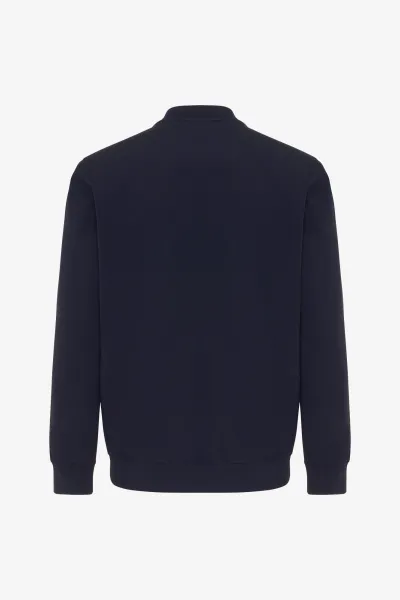 Longsleeve Crewneck | Donkerblauw