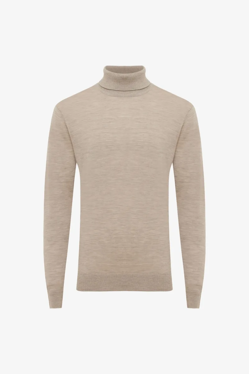 Roll Neck | Beige