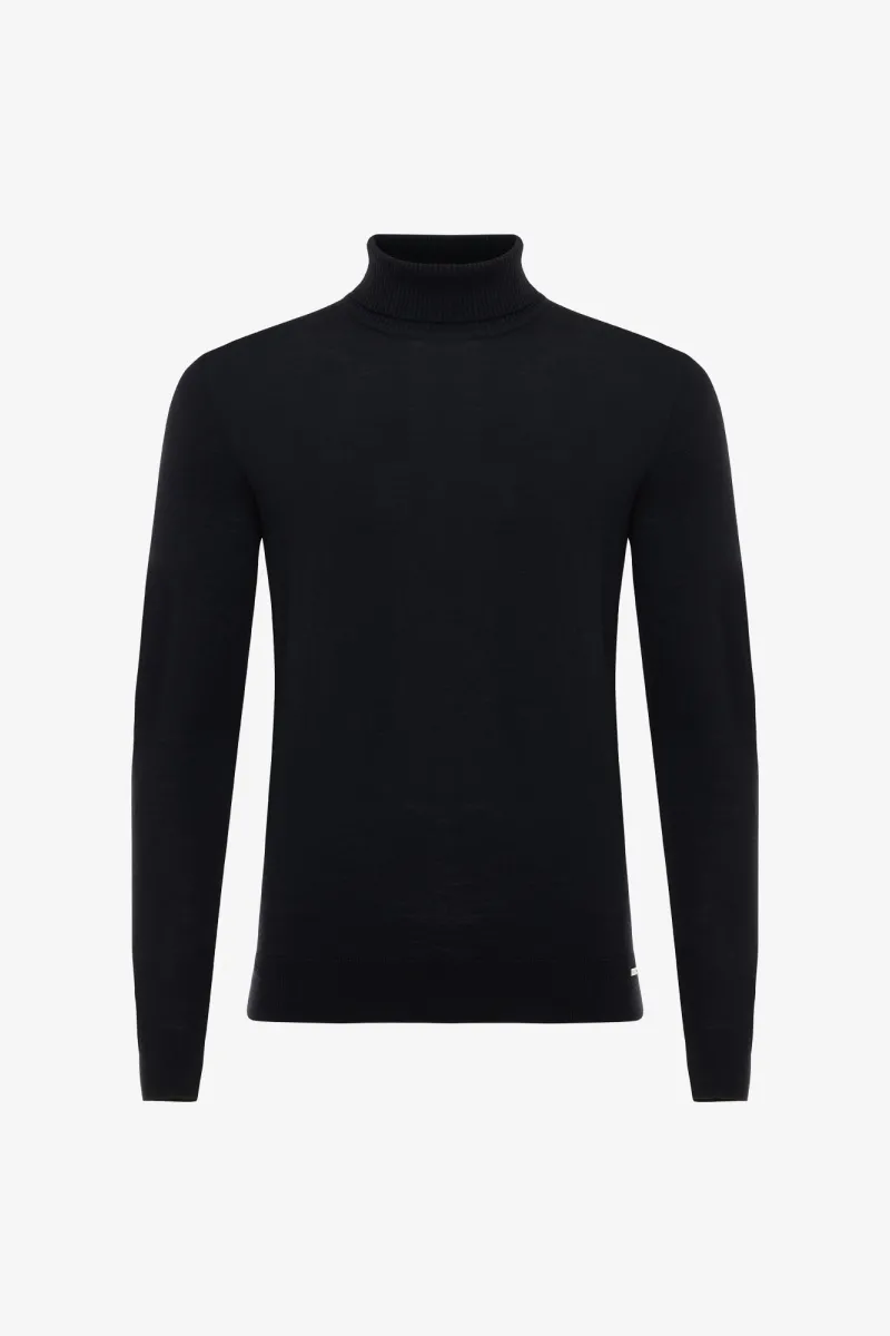 Roll Neck | Donkerblauw