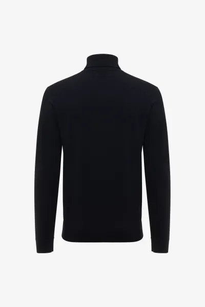Longsleeve Roll Neck | Donkerblauw