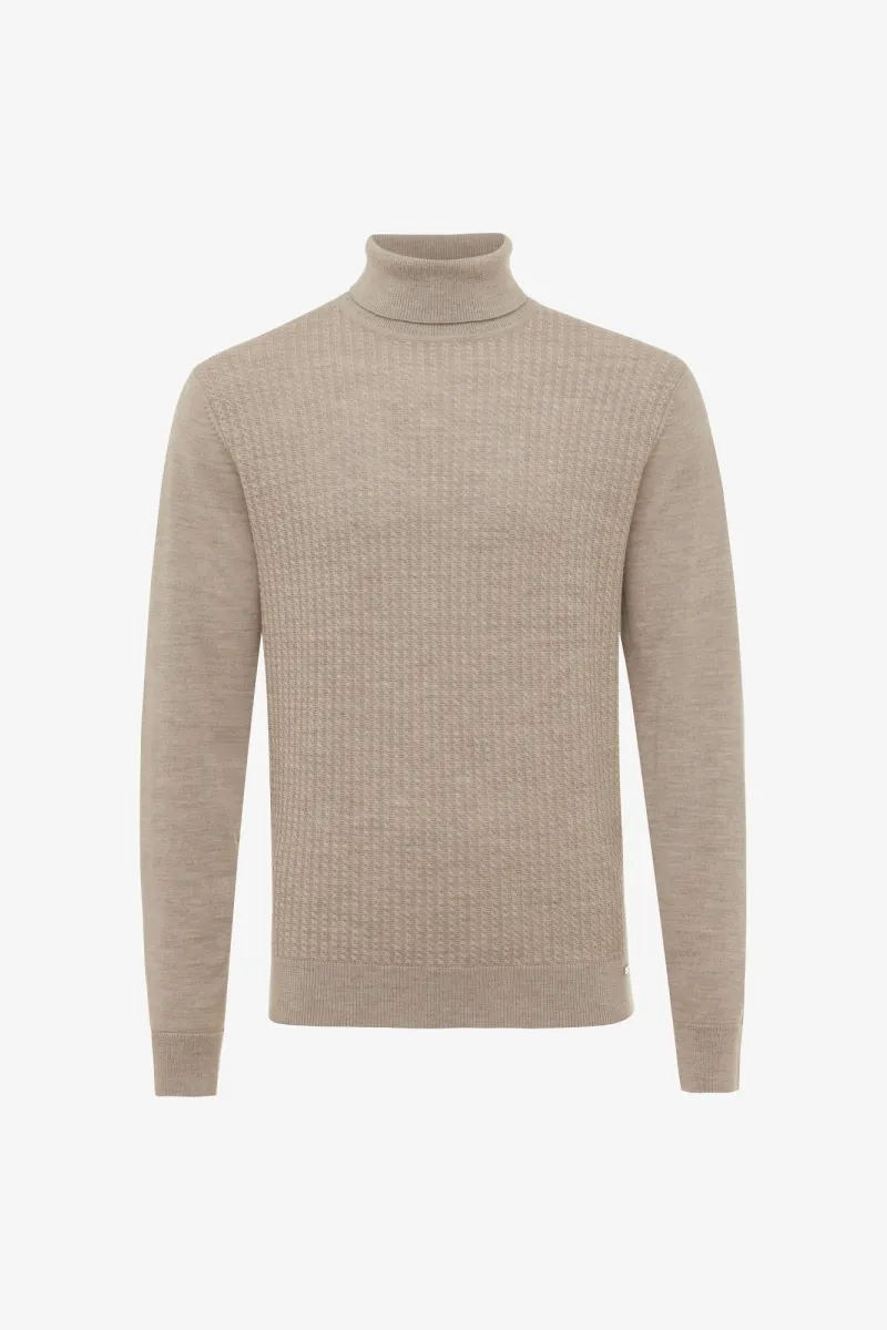 Longsleeve Roll Neck | Beige