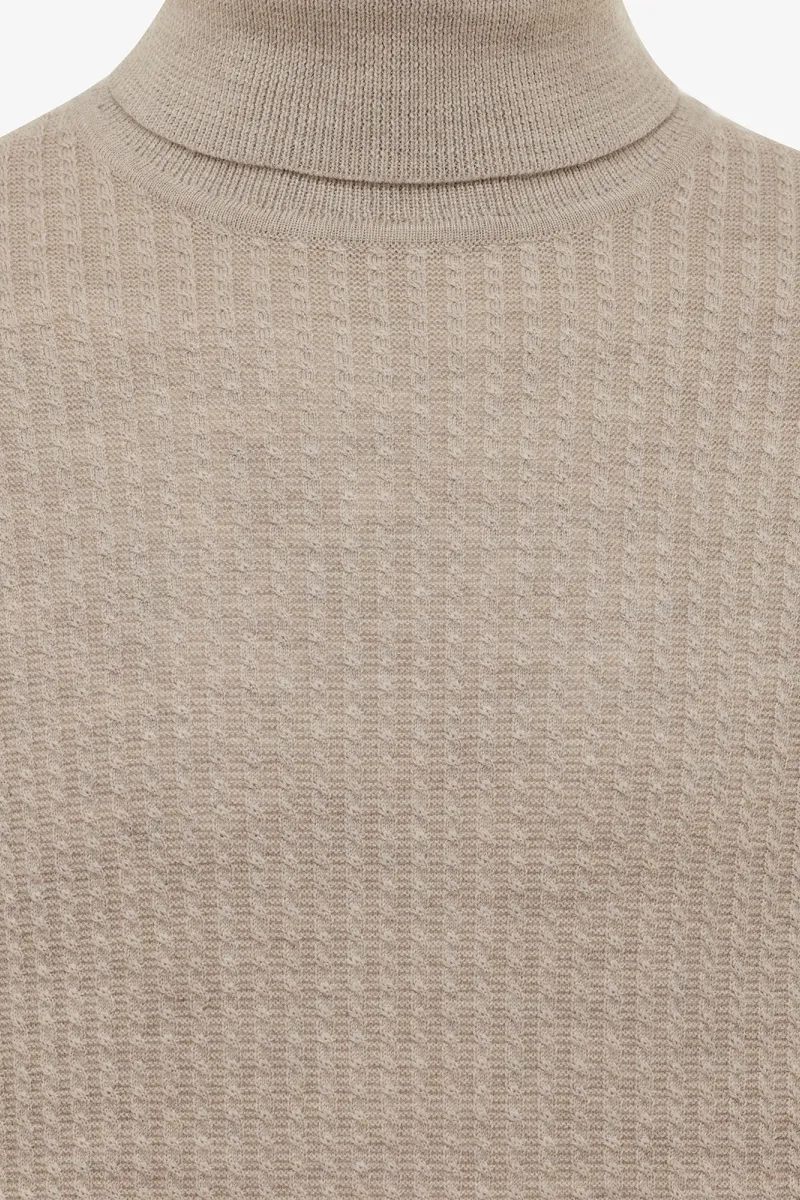Longsleeve Roll Neck | Beige