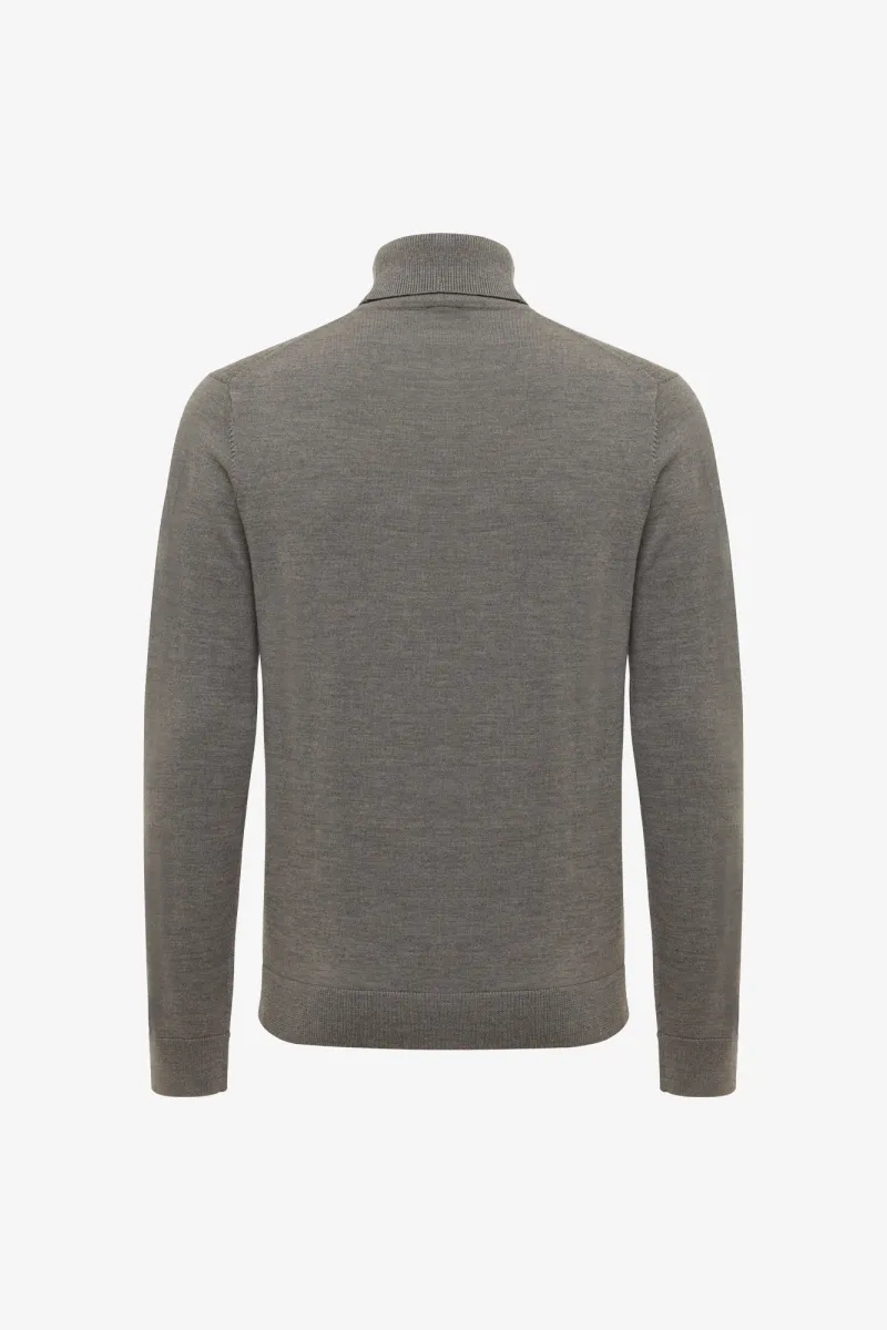 Longsleeve Roll Neck | Donkerbruin