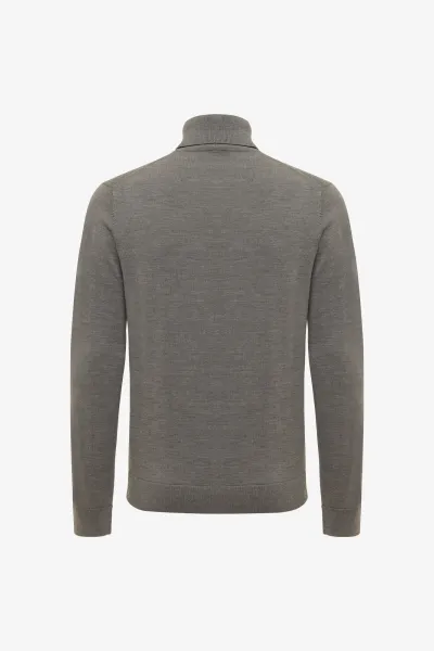 Longsleeve Roll Neck | Donkerbruin