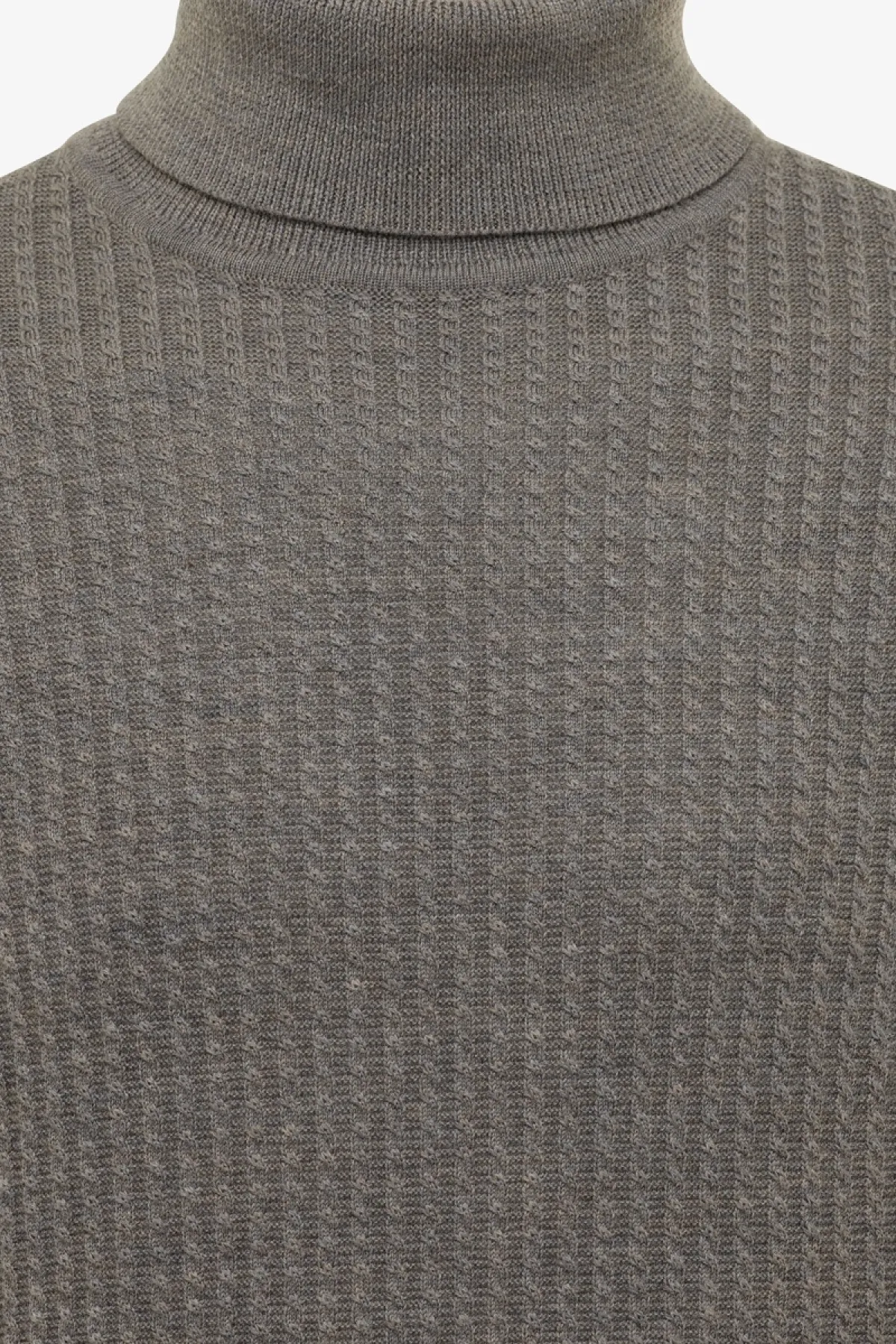 Longsleeve Roll Neck | Donkerbruin
