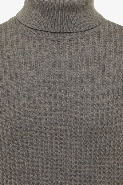 Longsleeve Roll Neck | Donkerbruin