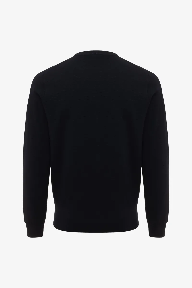 Wool Roundneck | Donkerblauw
