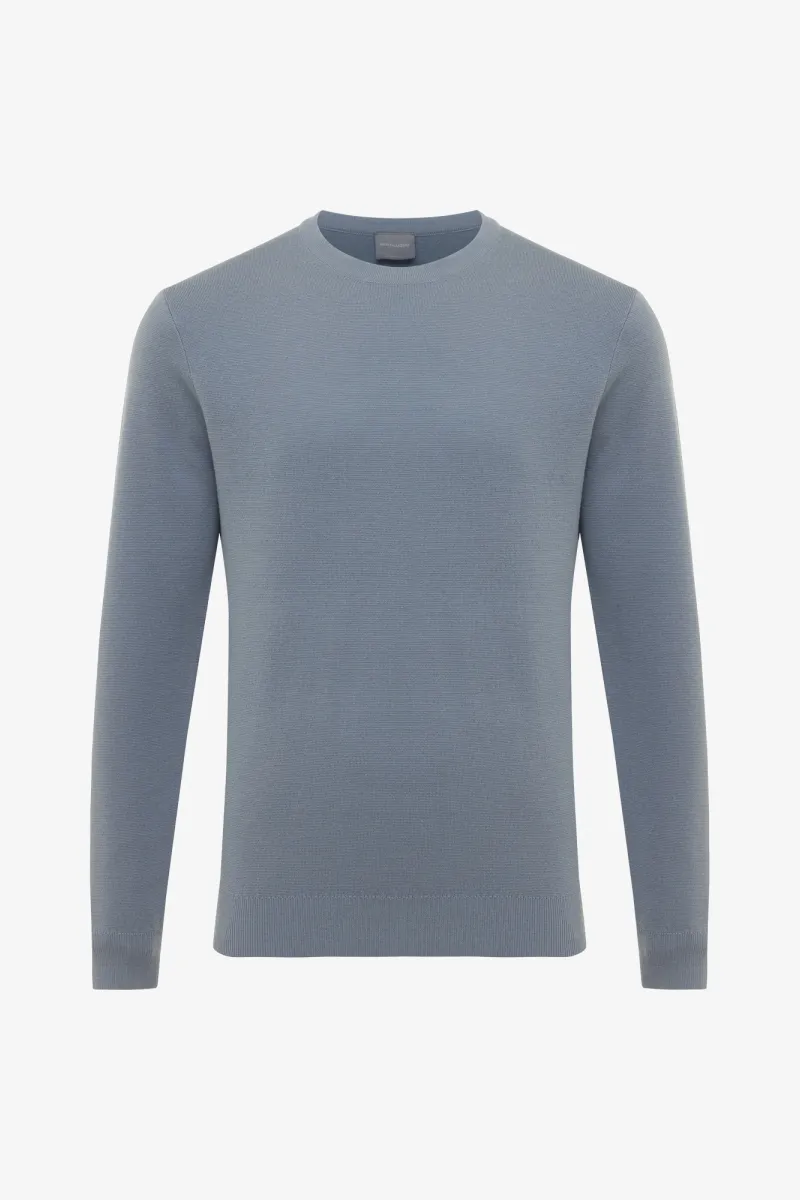 Wool Roundneck | Blauw