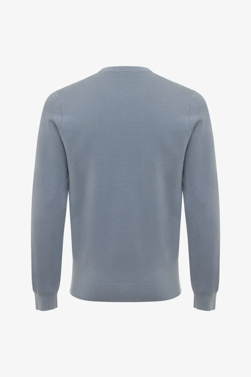 Wool Roundneck | Blauw