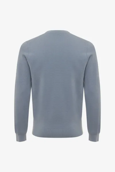Wool Roundneck | Blauw