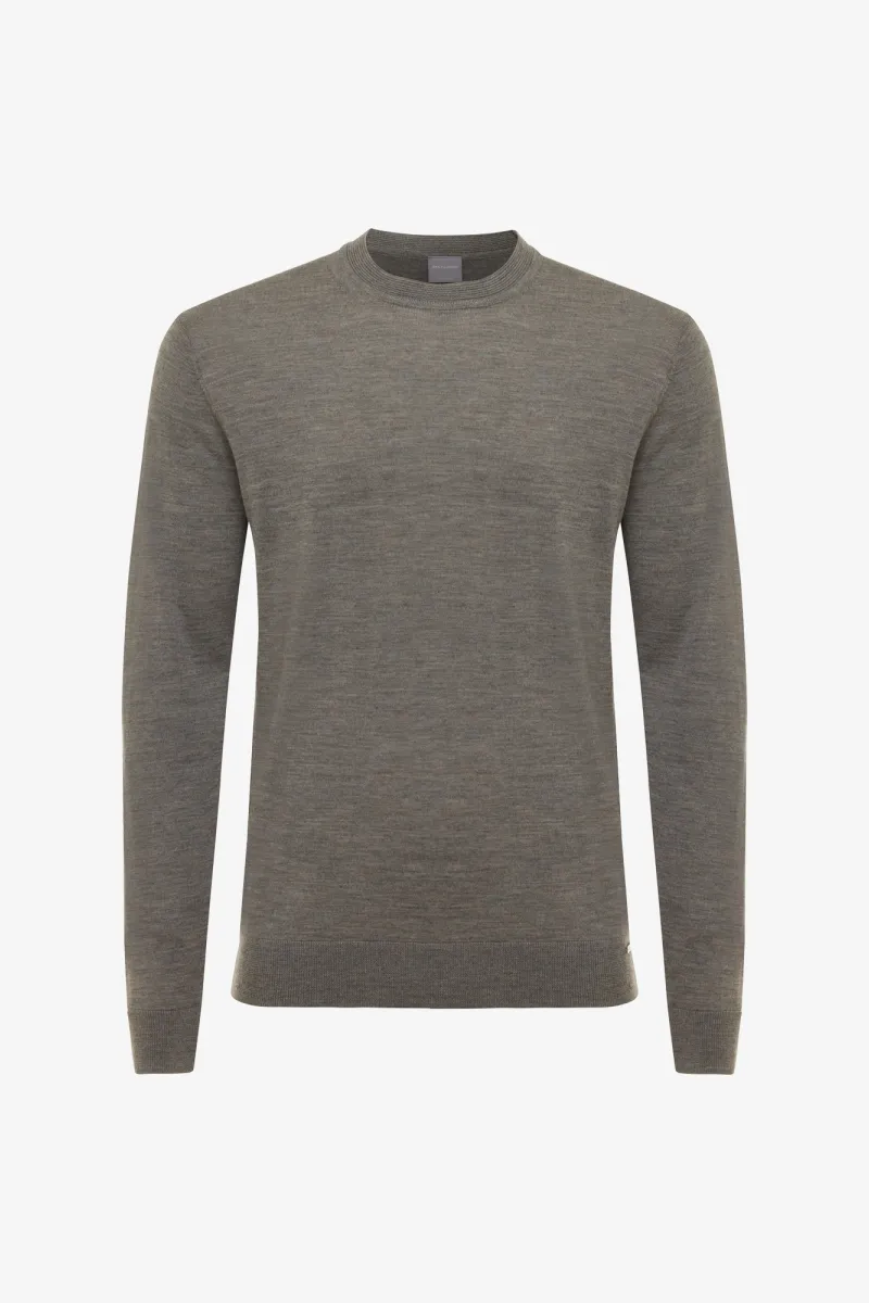Wool Roundneck | Donkerbruin