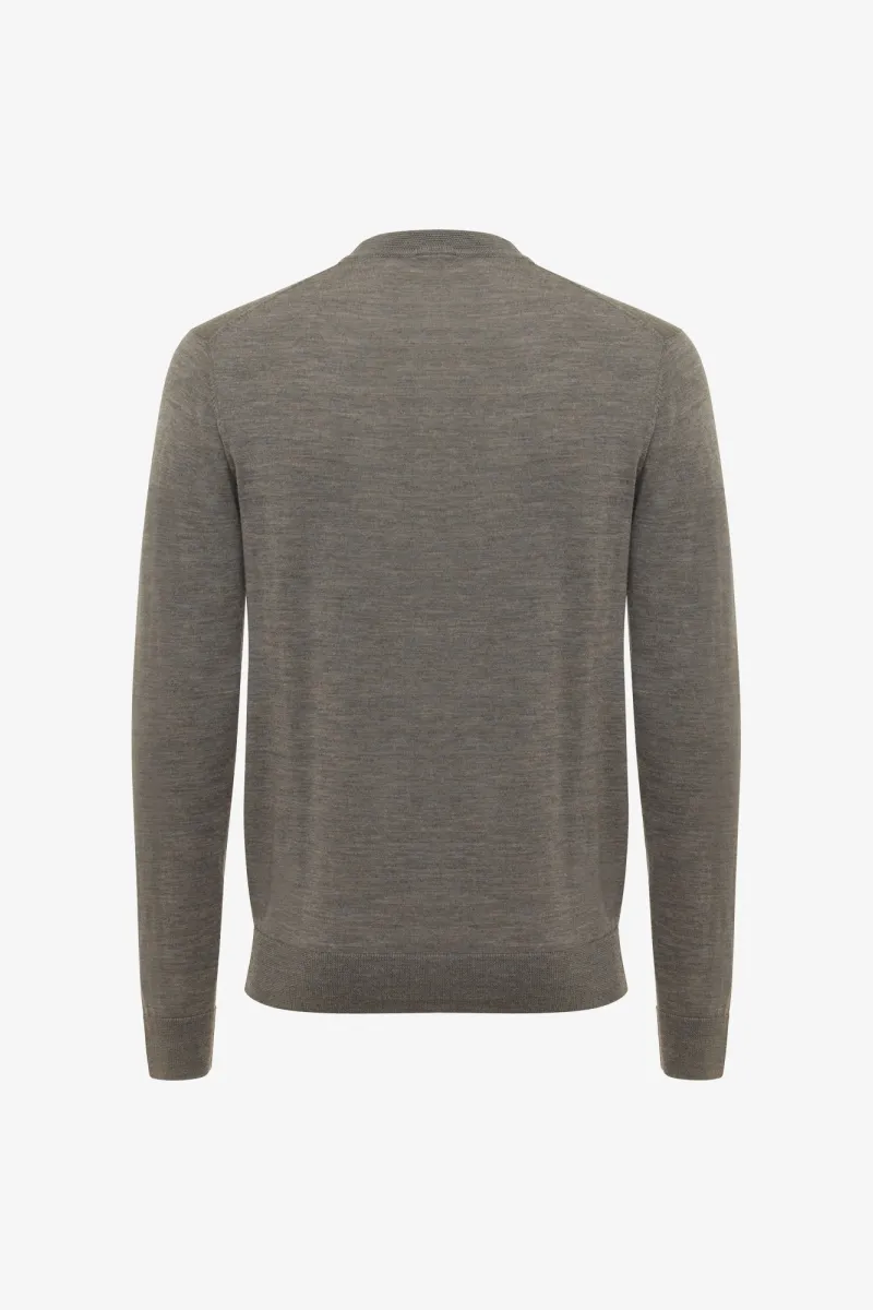 Wool Roundneck | Donkerbruin
