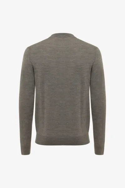 Wool Roundneck | Donkerbruin