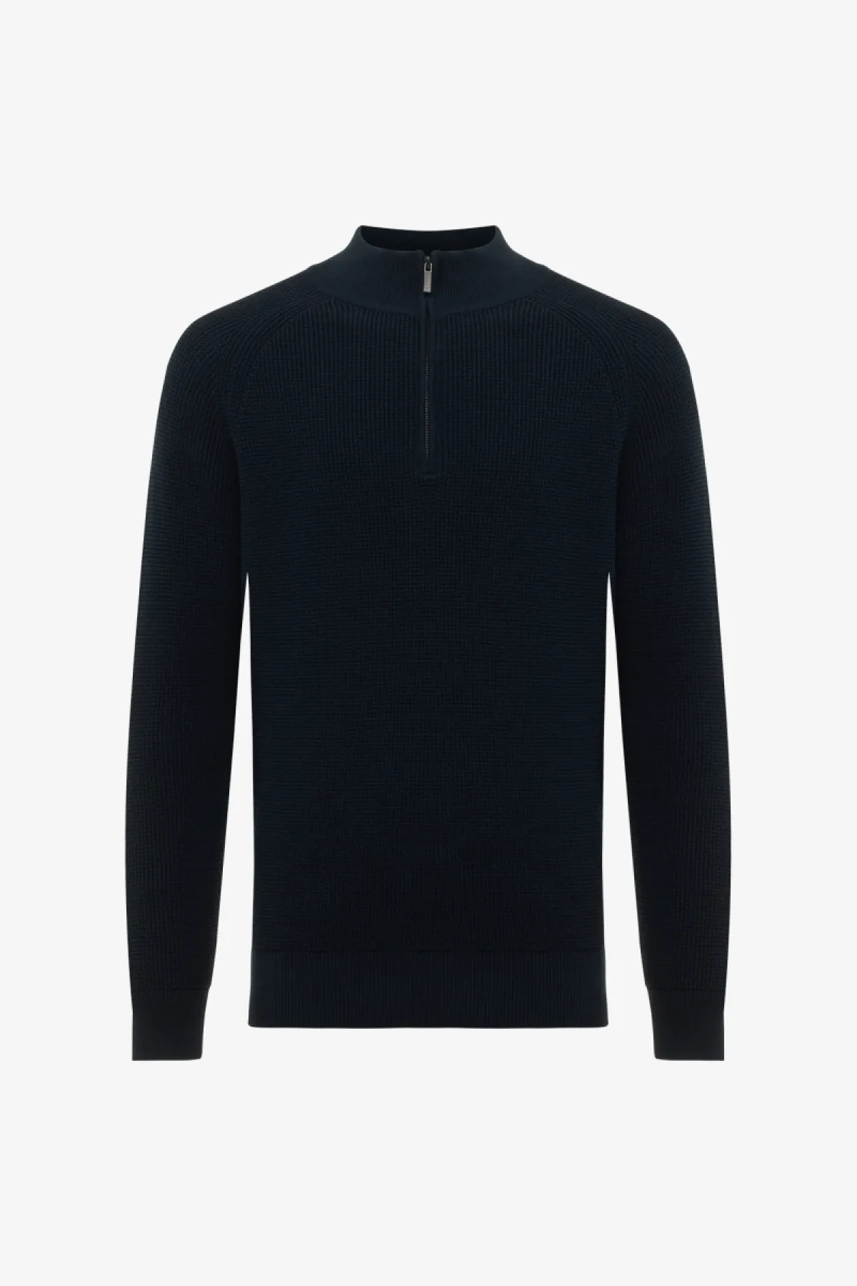 Turtleneck Half Zip | Donkerblauw